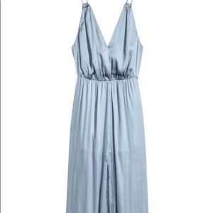 H & M Seafoam Green/Blue Floor Length Dress